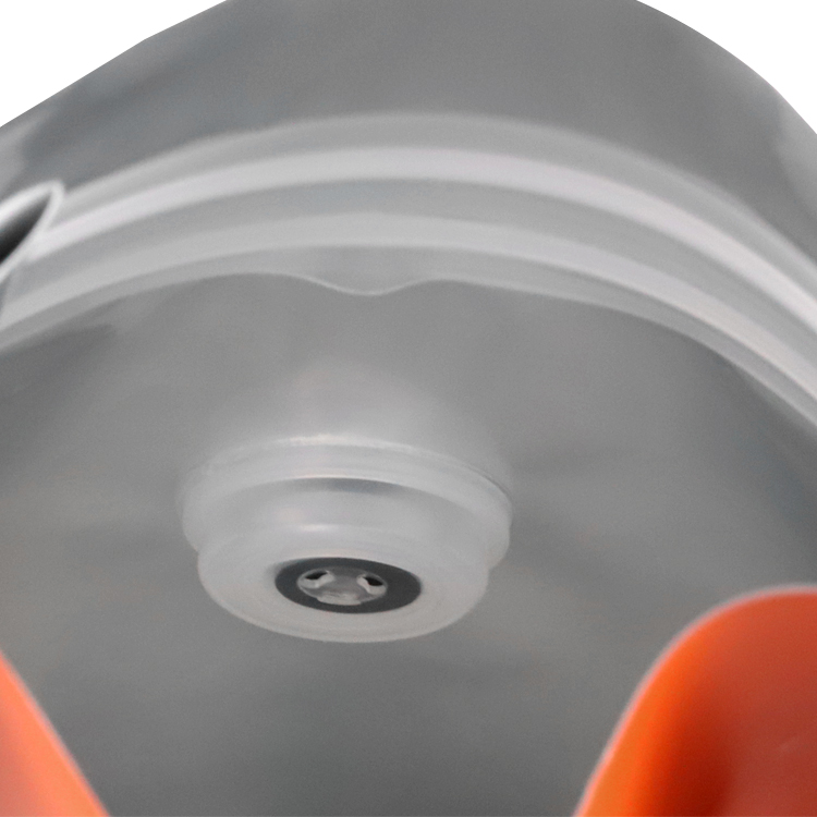 Interior close view of the valve and closure